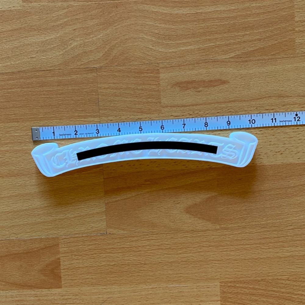 RARE Large 10" CH White Scroll Art Decor - Picture 5 of 6